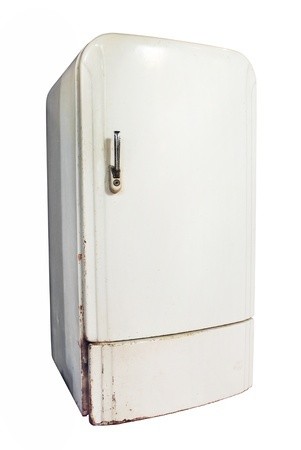 old fridge